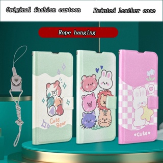 การ์ตูน เคส For Apple IPhone 11 12 13 Pro MAX iPhoneSE 2020 iPhone13 iPhone12 iPhone11 ดูดแม่เหล็ก กระดุม ถุงยาง เคสมือถือ Creative Cute Cartoon With lanyard Multiple card slots Magnetic snap fastener Snap Flip Leather Case