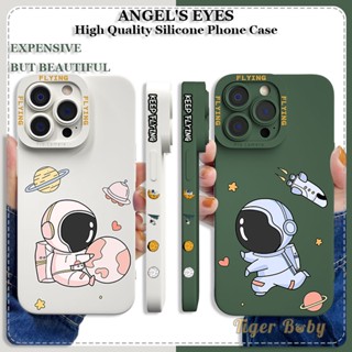 เคสคู่ SAMSUNG A22 A20 A30 เคส SAMSUNG A20S A21S สำหรับเคสโทรศัพท์ ซิลิโคนปลอกนิ่มการ์ตูนนักบินอวกาศอวกาศคลุมทั้งหมดเคสกันกระแทก