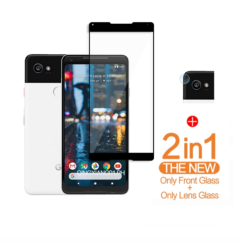 Google Pixel 2/2 XL กระจกนิรภัยสําหรับ Google Pixel 2 พิกเซล 3A พิกเซล 3AXL ป้องกันฟิล์มและเลนส์กล้อ