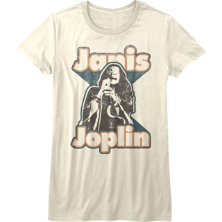 Womens Distressed Janis Joplin Shirt เสื้อคู่รัก Tee