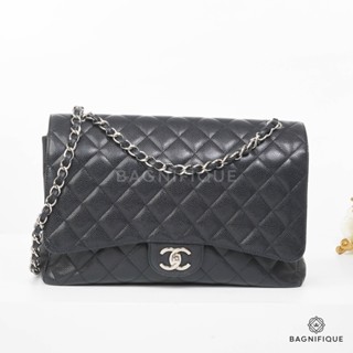 CHANEL MAXI 13 BLACK CAVIAR SHW