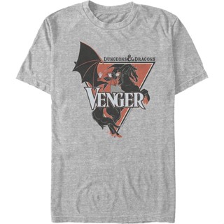 Vintage Venger Dungeons &amp; Dragons T-Shirt เสื้อคู่วินเทจ เสื้อสีขาว เสื้อยืดสไตล์เกาหลี