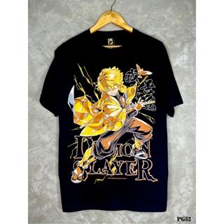 Demonslayerเสื้อยืดสีดำสกรีนลายPG52