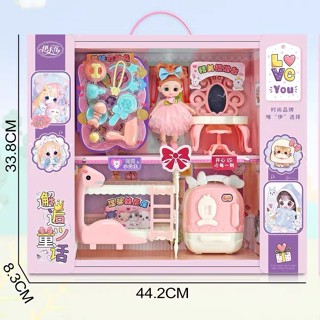 ตุ๊กตาบาร์บี้น่ารักเล่นบ้านของเล่นplay house toys cute barbie girl