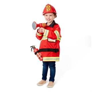 [3-6ปี] รุ่น 4834 ชุดนักดับเพลิง ฟรีไซส์ 3-6 ขวบ สูง 100-135 cm  Melissa &amp; Doug Role Play Costume - Fire Chief รีวิวดีใน Amazon USA ชุดอาชีพเด็ก ซักเครื่องได้ อย่างดี มาลิซ่า