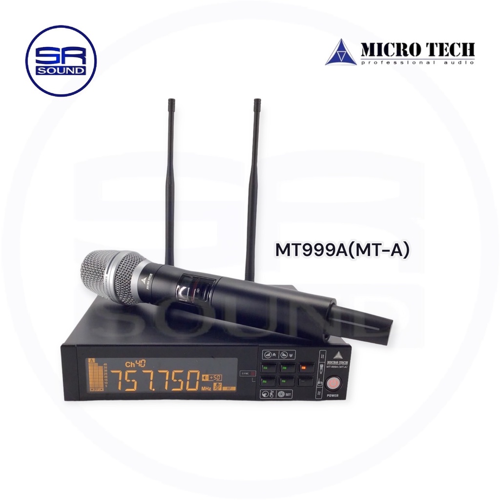 ฟรีค่าส่ง MICROTECH MT999A(MT-A) ไมค์ลอยแบบถือเดี่ยว ไมโครโฟนไร้สาย MT-999A MT 999A