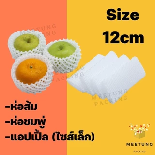 [⚠️พร้อมส่ง🚚✨] ตาข่ายโฟมห่อผลไม้ (เส้นเล็ก S) 10cm 12cm 14cm ถุงโกย 1,000 ชิ้น