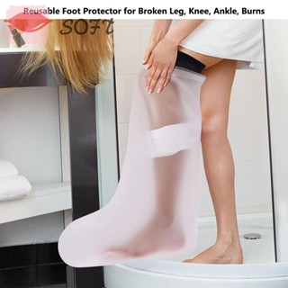 SOFTNESS Keep Wounds &amp; Bandage Dry Adult Leg Cast Protector Waterproof Foot Protector Leg Cast Cover for Shower for Broken Leg, Knee, Ankle, Burns Shower Bath Cover Reusable Dressing Protector Bandage and Cast Cover/Multicolor