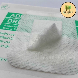 แผ่นพลาสเตอร์ sterile แผ่นปิดแผล สะอาด พลาสเตอร์ปิดแผล ขนาด 6*7 cm ผ้าก๊อซสำเร็จรูป พร้อมส่ง