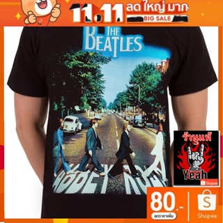 เสื้อวง The Beatles เสื้อ เดอะบีเทิลส์ เสื้อยืดผู้ชาย Rock เสื้อวินเทจ RCM1235