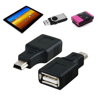 OTG USB  Female to mini 5 pin Black(สินค้ามีพร้อมส่ง)