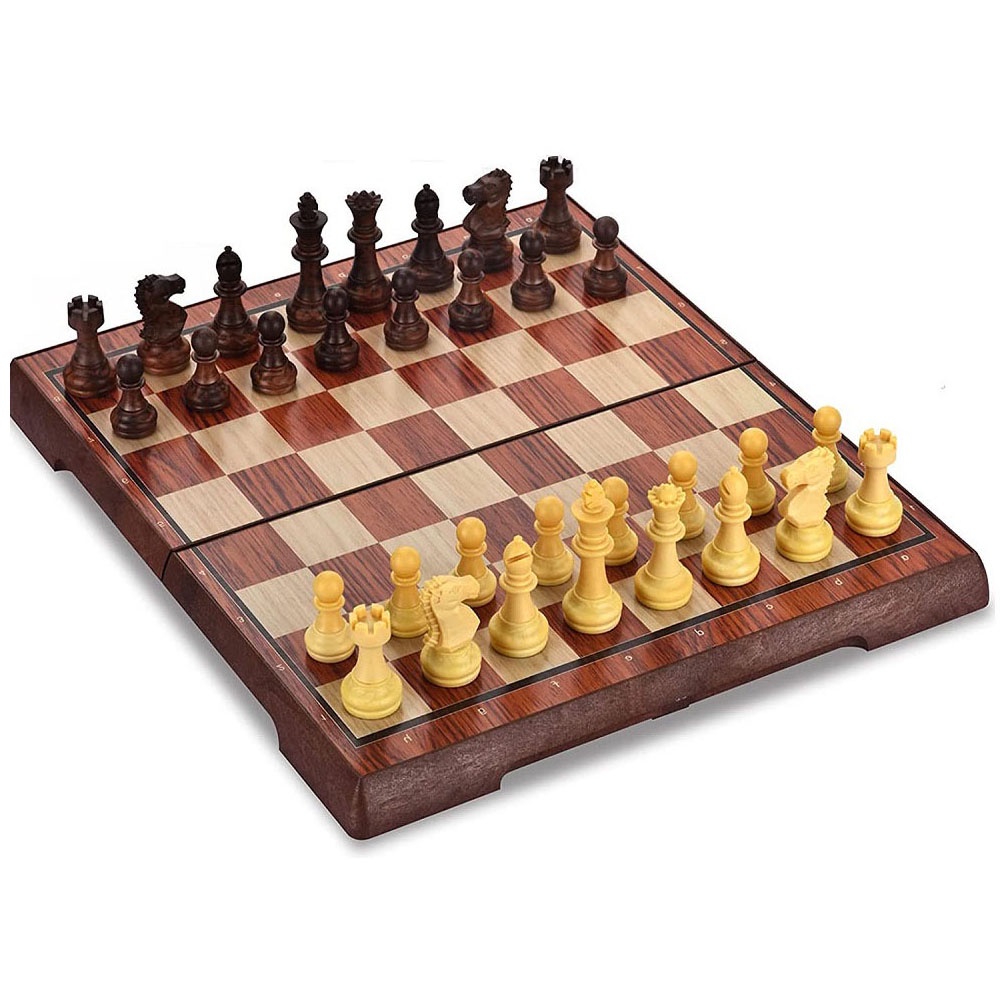Chess Set Board Game for Kids Adults with Magnetic Chess Pieces Travel Chess Folding Chess Board Sets Educational Kids T