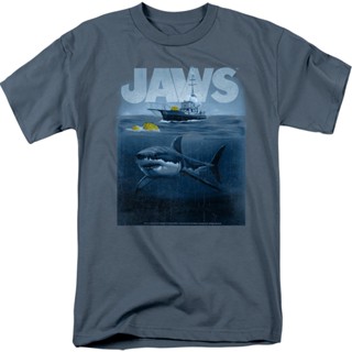 Barrels Jaws T-Shirt เสื้อวินเทจชาย เสื้อยืดชาย