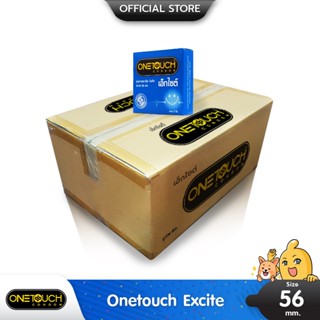 Onetouch Excite (วันทัช เอ็กไซต์) ใหญ่พิเศษ สวมใส่ง่าย ผิวเรียบ ขนาด 56 มม. บรรจุ 1 ลัง (144 กล่อง)