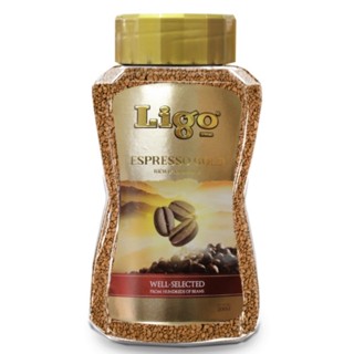 พร้อมส่ง! ลิโก้ กาแฟสำเร็จรูปชนิดฟรีซดราย เอสเพรสโซ่ โกลด์ 200 กรัม Ligo Espresso Gold 200 g.