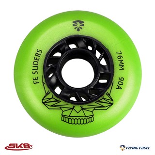 ล้อรองเท้าสเก็ต ล้อสไลด์ ยี่ห้อ Flying Eagle Sliders Wheel สีเขียว พร้อมส่ง (แพค 4 ลูก)