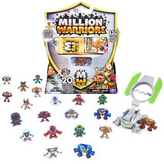 (ของแท้100%) Million Warriors, Astrals 20-Pack Collectible Figures with Launcher