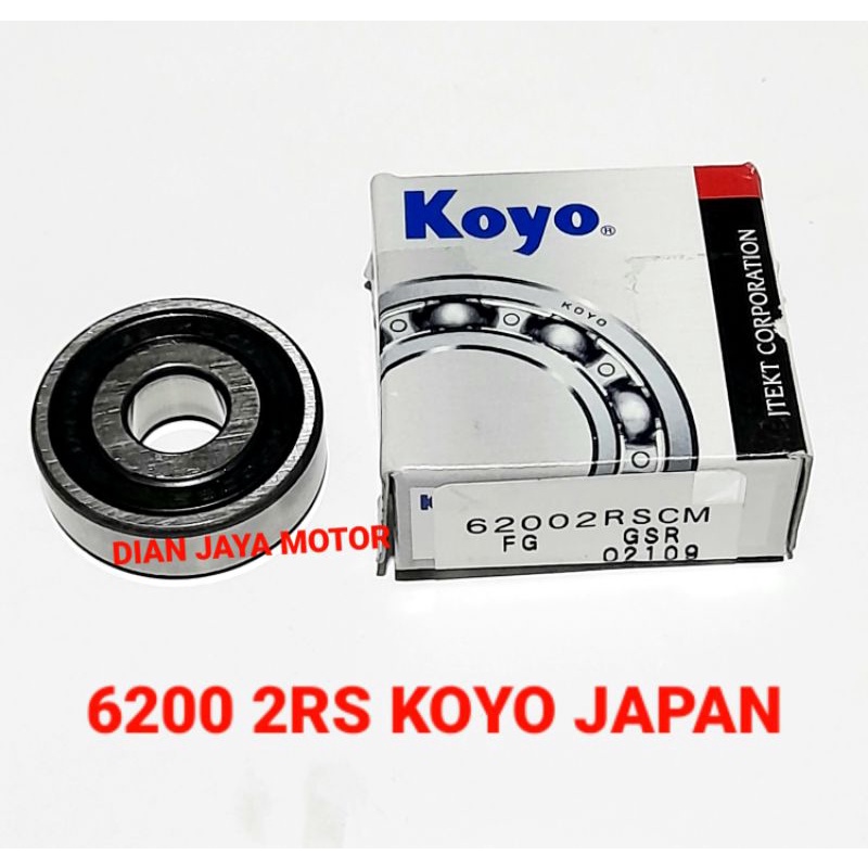 6200 2RS KOYO แบริ่งล้อญี่ปุ่น