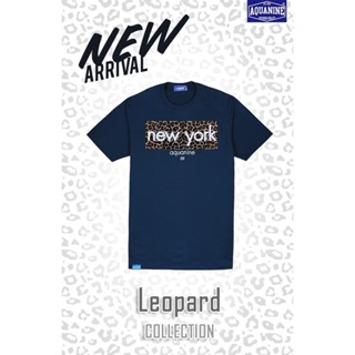 เสื้อยืด AQUANINE เสื้อยืดผู้หญิง รุ่น LEOPARD (เสื้อยืดสีกรม) ลิขสิทธิ์แท้