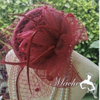 กิ๊บหมวกผู้ดีอังกฤษ สไตล์fascinator.​ คุณหนูผู้ดีอังกฤษสำหรับใส่ออกงาน set N011