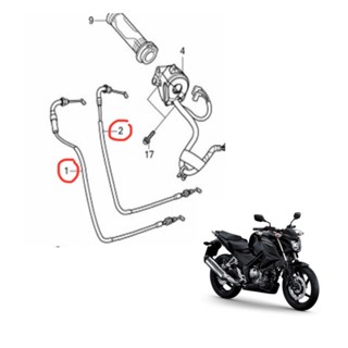 สายคันเร่ง A และ B HONDA CR300F แท้ศูนย์