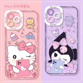 ใหม่ เคสโทรศัพท์มือถือ กันกระแทก ลายแมวคุโรมิน่ารัก สําหรับ iPhone 14 Pro Max 13 12 Mini 11 XS XR X 8 7 Plus 6S 6 SE