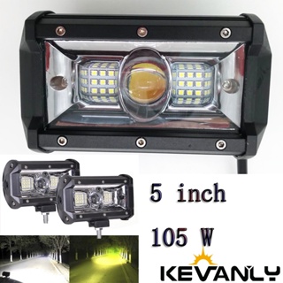 ไฟสปอตไลท์ LED 105w สว่างมาก สําหรับรถจักรยานยนต์ รถจี๊ป รถบรรทุก Suv Atv รถแทรกเตอร์ 1 ชิ้น