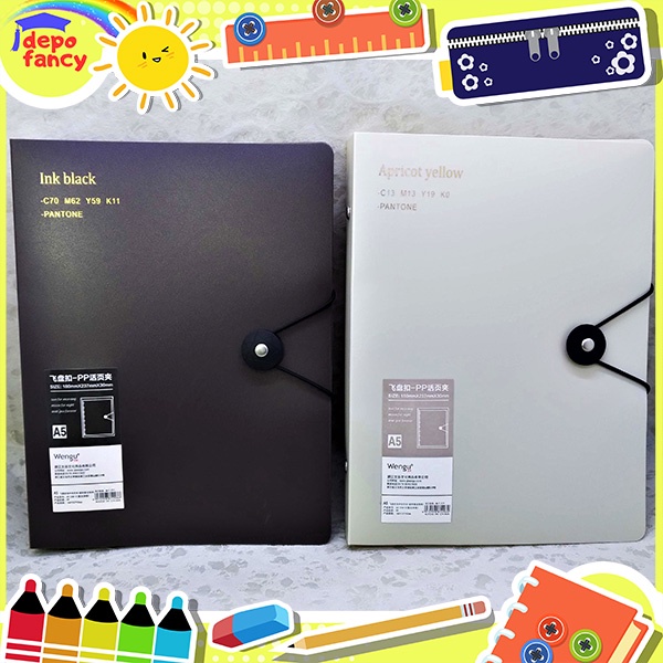 โฟลเดอร์ Binder A5 + เชือก 20H-3 20 แหวนเหล็กพร้อม FILLING / 4 สี Binder หมายเหตุ