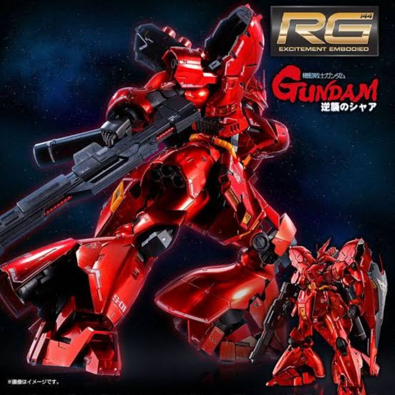 [P-BANDAI] Rg 1/144 sazabi (special coating) exclusive model kit