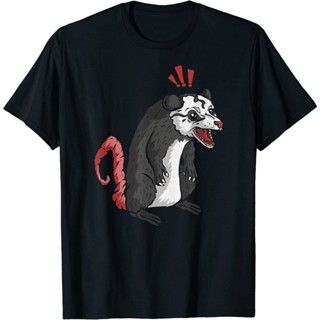 เสื้อยืด พิมพ์ลายกราฟฟิค Angry Possum Opossum แบบตลก