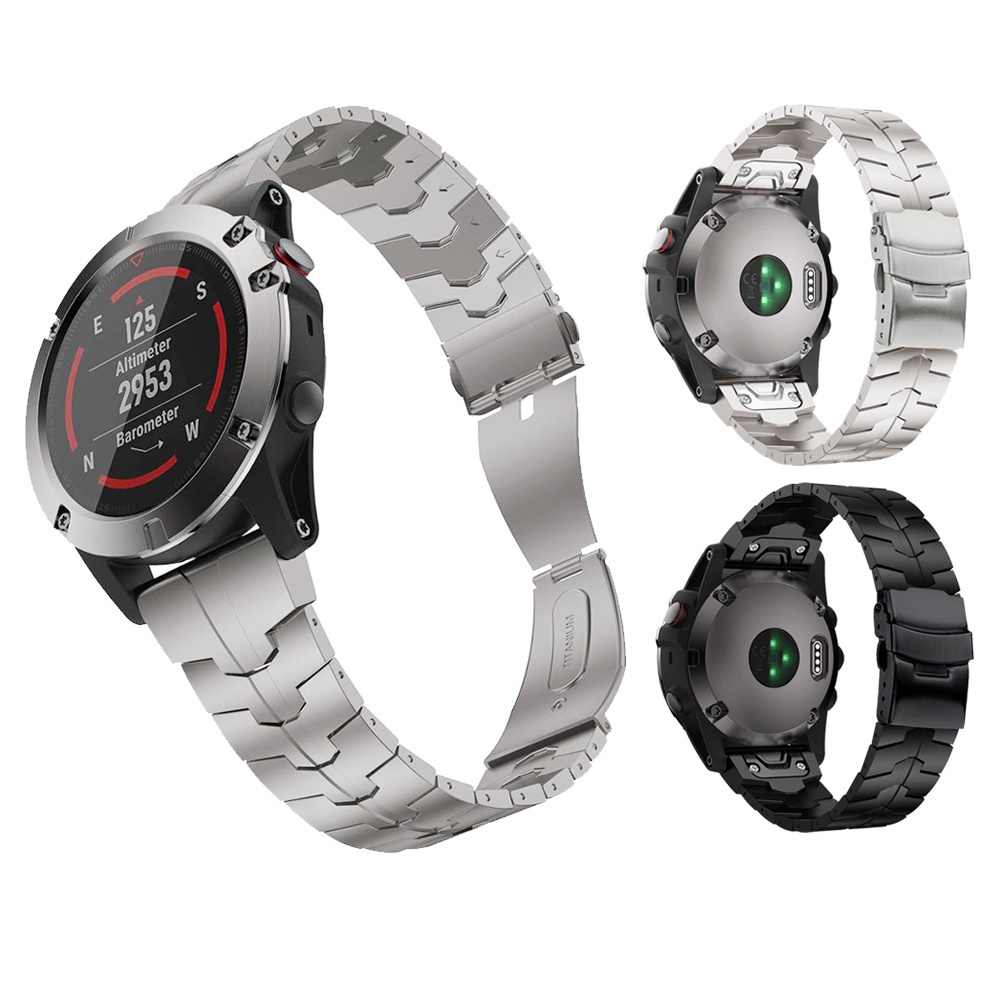 26 มม.22 มม.Quick Fit สายคล้องคอสแตนเลสสําหรับ Garmin Instinct 2 2X D2 Delta PX D2 Charlie D2 Bravo