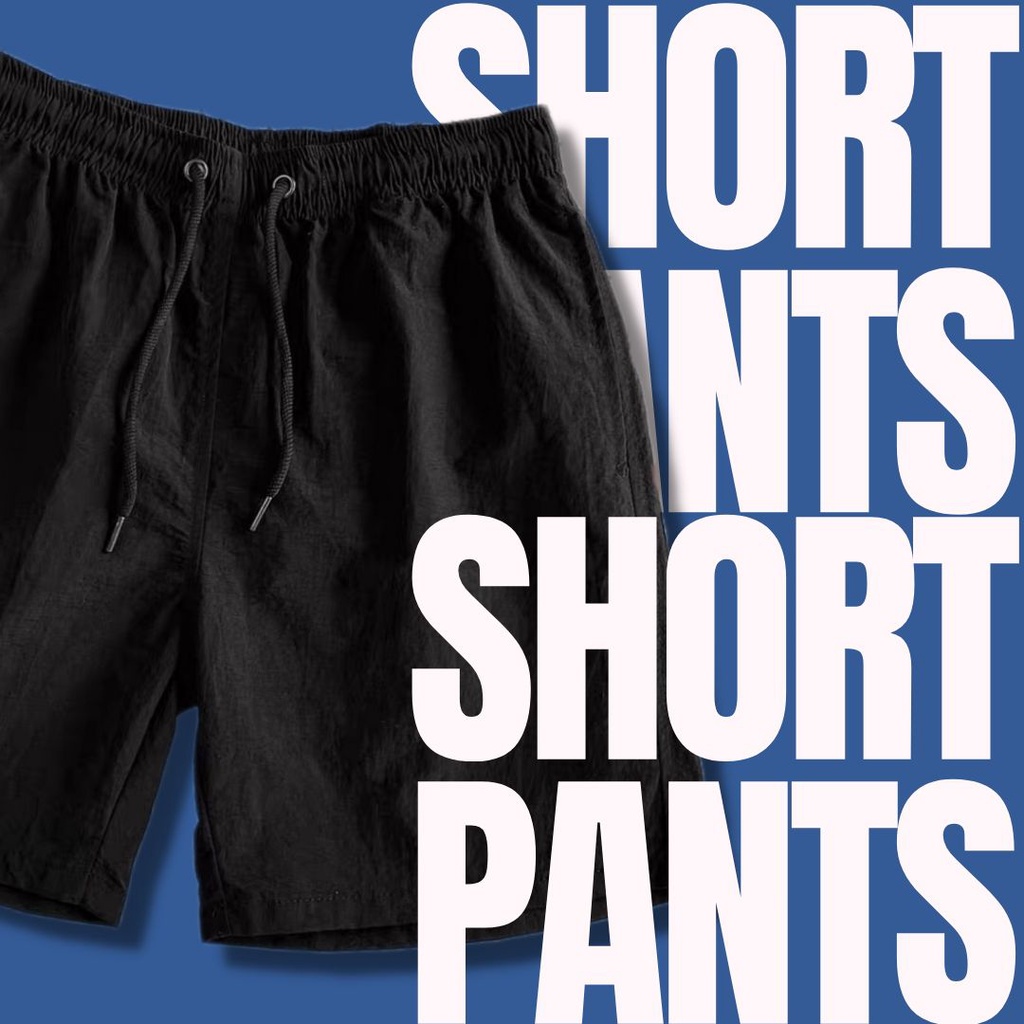 พร้อมส่ง ! กางเกงขาสั้น CASUAL SHORTS ⚫️ สีดำ (BLACK)