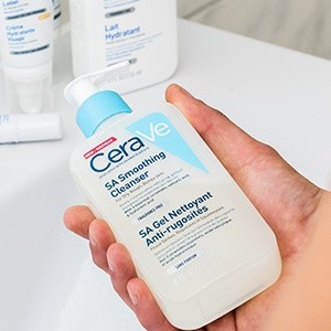 รุ่นใหม่ พร้อมส่ง (ของแท้100%) โฟมล้างหน้า Cerave SA Smoothing Cleanser 236 ml