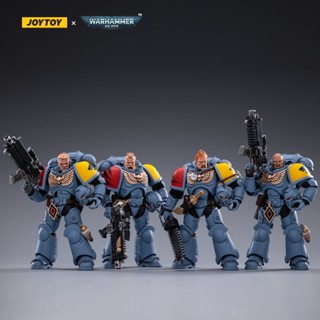 โมเดลทหาร Joytoy Dark Source Warhammer 40K 1: 18 Space Wolf Hunter Squad ของเล่นสําหรับเด็ก