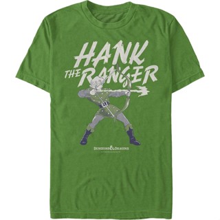 Hank The Ranger Action Pose Dungeons &amp; Dragons T-Shirt เสื้อคู่ เสื้อยืดชาย