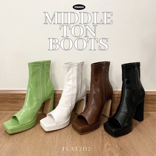 FLAT2112 FS0014 : MIDDLETON BOOTS รองเท้าบูทส้นสูง ใส่สบาย น้ำหนักเบา