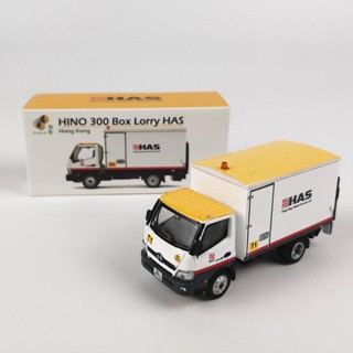 BHong Kong Tiny โมเดลรถบรรทุก 168 Has Hino 300 Box Lorry Truck 1/76 008281