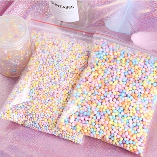 100g/50g/20g Macaroon Foam ball 2-3mm 4-6mm 2 ขนาดให้เลือก DIY ของขวัญกล่องตกแต่ง