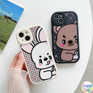 เคสโทรศัพท์มือถือ แบบนิ่ม ลายกระต่าย และหมี ตาโต สําหรับ VIVO Y16 Y22 Y22S T1 Y55 Y75 Y33S Y21S Y21A Y21 Y33T Y21T Y53S Y51 Y51A Y31 Y15S Y15A Y30 Y50 Y30i Y20 Y20i Y12S Y12A Y20