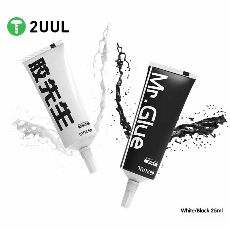 2uul Mr กาวอเนกประสงค์ แห้งเร็ว 25 มล. สีขาว สีดํา สําหรับซ่อมแซมโทรศัพท์มือถือ
