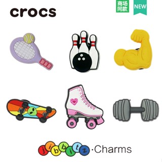 🔥Ooyoudo Croc jibbits crocs charm ins Sports Series diy อุปกรณ์เสริมผู้หญิง [ของแท้อย่างเป็นทางการ]【แตะผู้หญิง jibbitz อุปกรณ์เสริม】