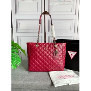 กระเป๋าสะพาย GUESS WOMENS CESSILY TOTE FLAP BAG  กระเป๋าสะพาย