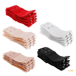 Stay 5Pcs Bra Extender 2 Hook Ladies Soft Bra Extension Strap Underwear ที่ไม่มีสายหนัง