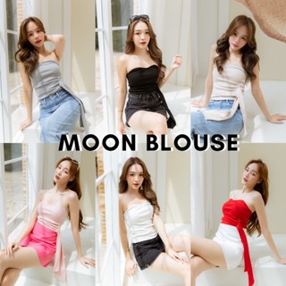 [กรอกโค้ด WYNEWU ลด 65.-] Basicnotbasics - Moon blouse เกาะอกผ้ายืด