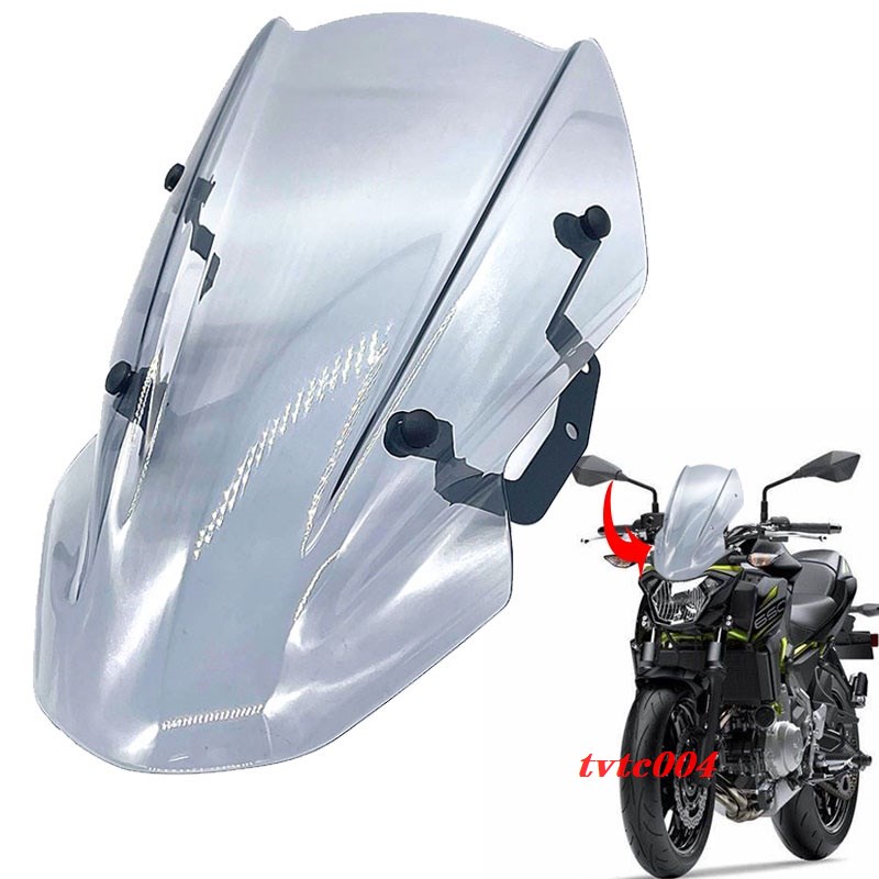 ใหม่ ที่บังลมกระจกหน้ารถจักรยานยนต์ สําหรับ Kawasaki Z650 Z 650 2017 2018 2019