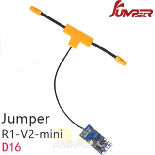 ตัวรับสัญญาณ Jumper R1 V2 Mini D16 สําหรับ FrSky D16 XM+ protocol RXSR SBUS T-Pro T-Lite T18 T16 T12 T8SG R1V2-Mini