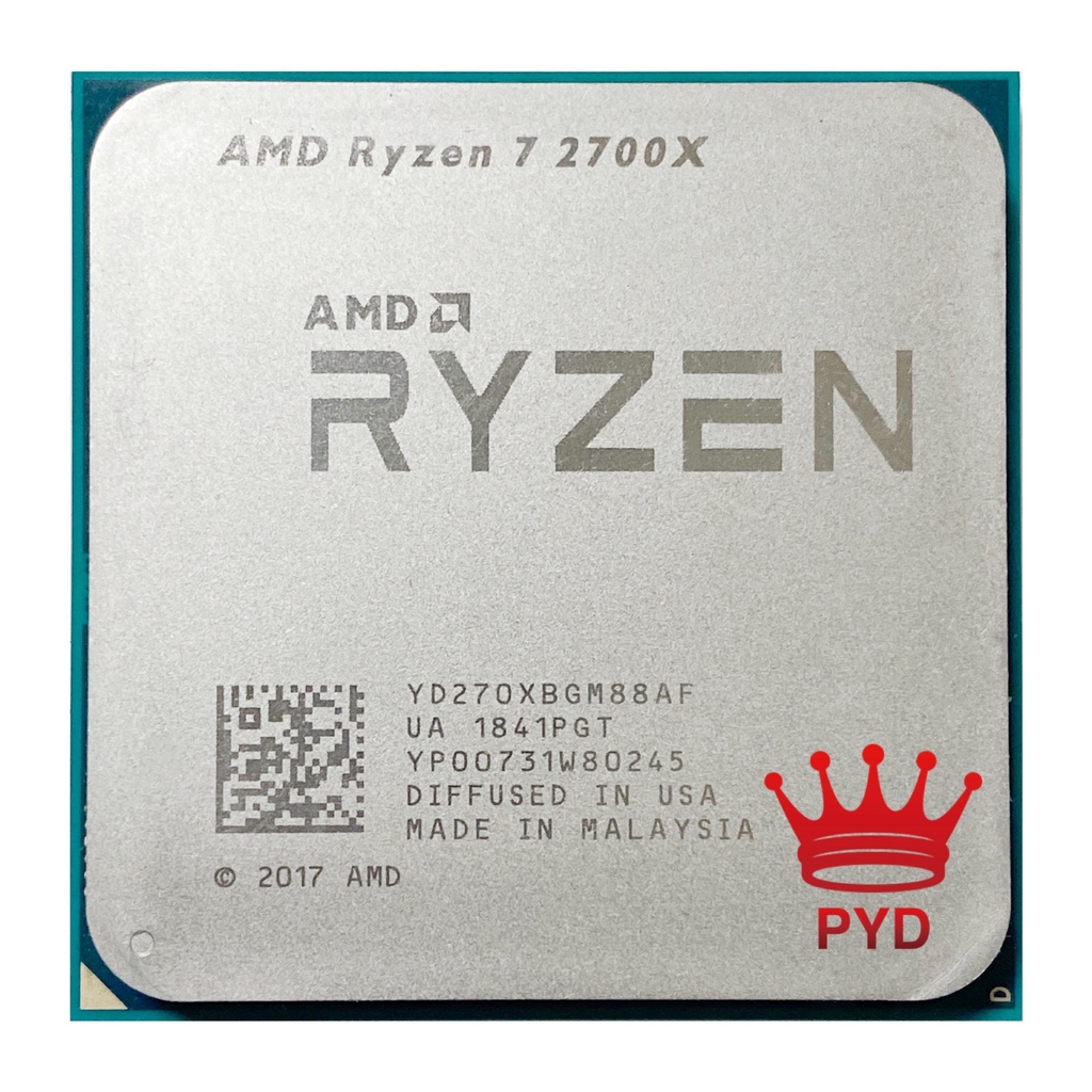 Amd Ryzen 7 2700x R7 2700x 3 7 Ghz Eight Core Sixteen Thread 16m 105w