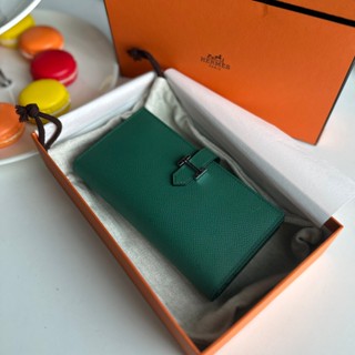 สีใหม่ เขาเพิ่มจะ HERMES BEARN LONG WALLET IN EPSOM LEATHER งานออริทียบแท้+