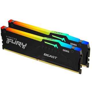KINGSTON FURY BEAST RGB DDR5 32GB 6000 MHz (16GBx2) แรม RAM (KF560C40BBAK2-32)
