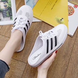Fshoes รองเท้าแตะแฟชั่น รองเท้าเปิดส้นชFshoes รองเท้าแตะแฟชั่น รองเท้าเปิดส้นชายหญิง สินค้าทำจากยางอย่างดี แต่งดีเทลด้าน